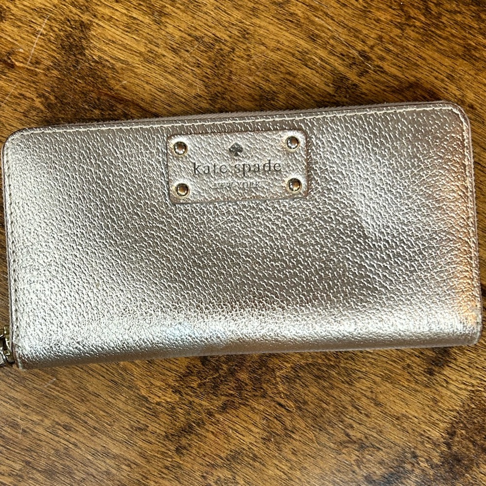 Kate Spade metallic pink Wallet